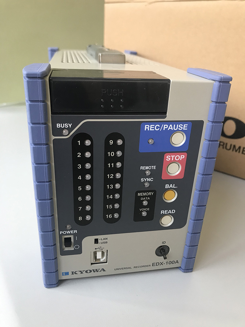 江蘇航運職業(yè)技術(shù)學(xué)院 共和KYOWA EDX-100A動態(tài)應(yīng)變采集儀交貨